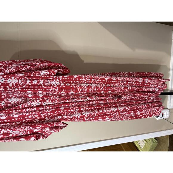 Red and White Patterned Women's Maxi Dress Knox Rose Small - Picture 2 of 6